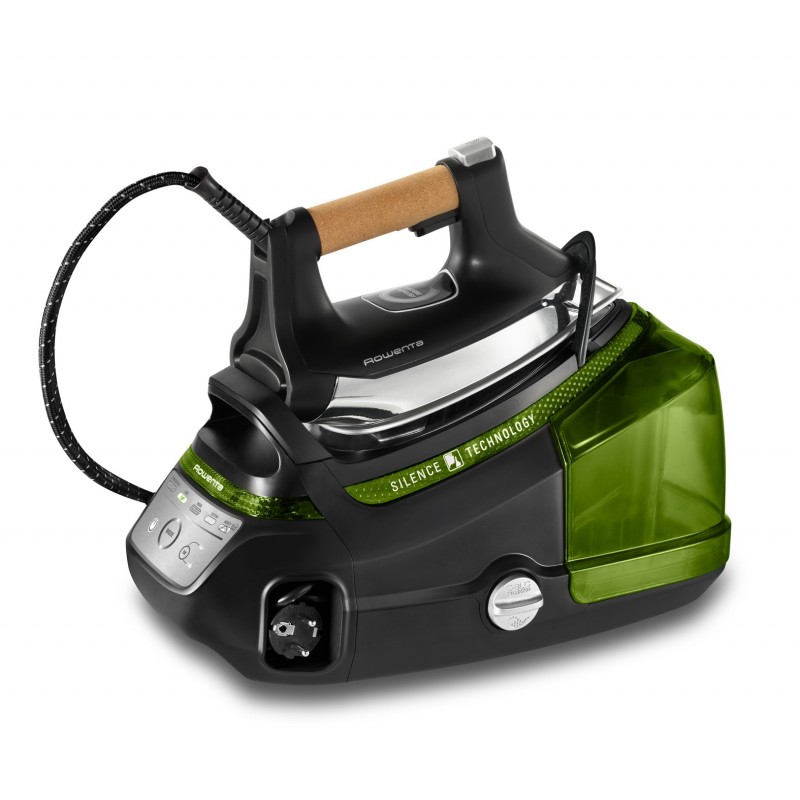 Rowenta Silence Steam Pro DG9266 2800 W 1,3 l Microsteam 400 HD 3De Laser-Grundplatte Schwarz, Grün