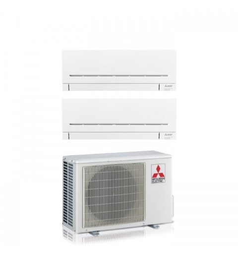 Mitsubishi Climatizzatore Condizionatore Dual Split A+++/A++ AP-VGK Kit 9000+12000btu con motore MXZ-2F42VF R-32 WiFi Inverter