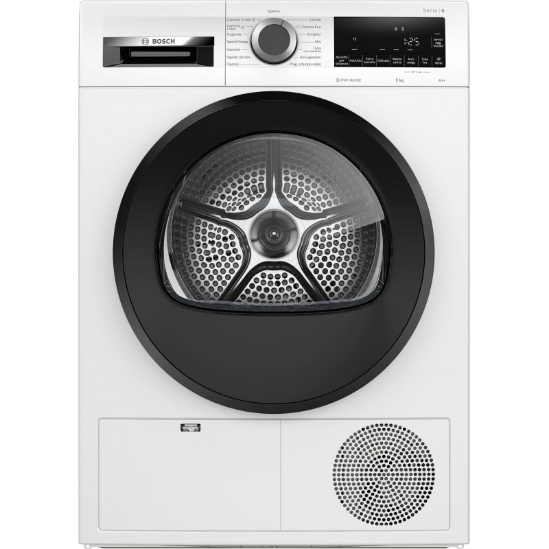 Bosch Serie 6 WQG241A0IT Wäschetrockner Freistehend Frontlader 9 kg A++ Weiß