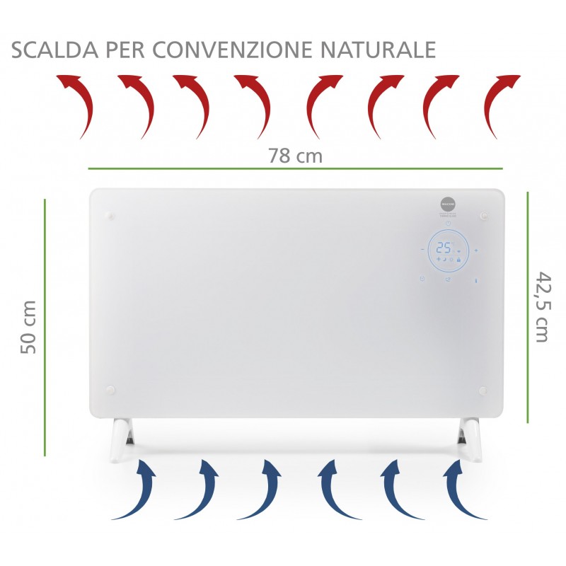 Macom Enjoy & Relax 937 stufetta elettrica Interno Bianco 2000 W Stufa elettrica a convezione Macom Enjoy & Relax 937 stufetta elettrica Interno Bianco 2000 W Stufa elettrica a convezione