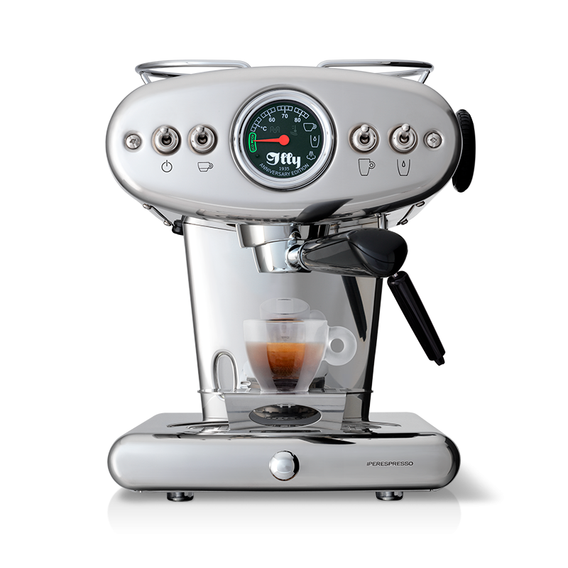 Illy Macchina Del Caffe Capsule Iperespresso Home X1 IPSO Anniversary Eco Mode Inox E&C + Omaggio Capsule