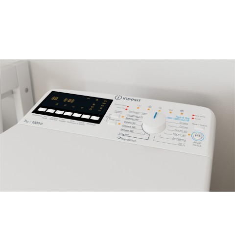 Indesit BTW B7231P IT lavatrice Caricamento dall'alto 7 kg 1200 Giri min Bianco