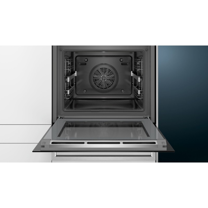 Siemens iQ500 HB378G2S0 four 71 L A Noir, Acier inoxydable