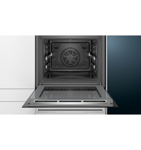 Siemens iQ500 HB378G2S0 four 71 L A Noir, Acier inoxydable