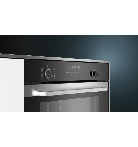Siemens iQ500 HB378G2S0 four 71 L A Noir, Acier inoxydable
