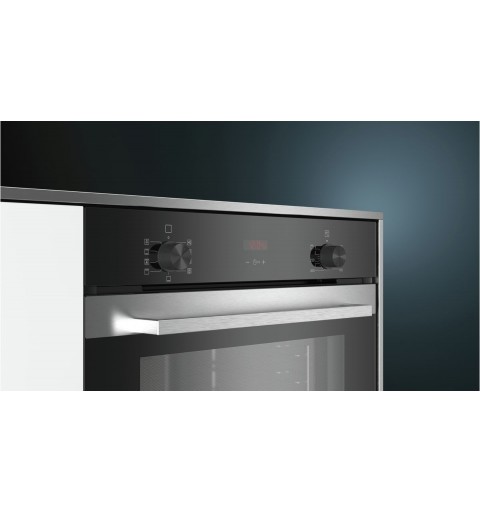 Siemens iQ300 HB332A0R0J oven 71 L 29 W A Black, Stainless steel