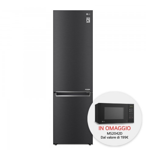 LG GBB92MCB2P Frigorifero combinato, Classe A -12%, 384L, Wi-Fi, Centum System, Nero