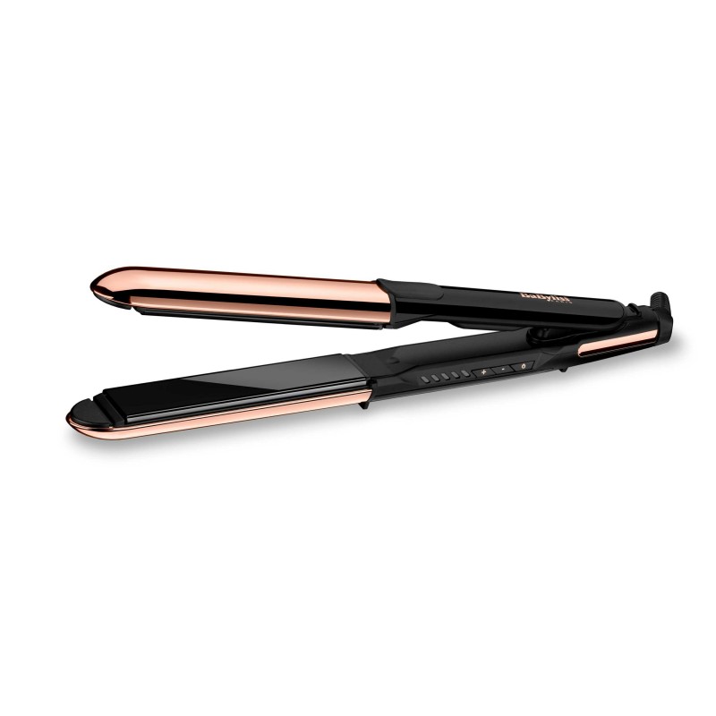 BaByliss Straight & Curl Brilliance Rizador de pelo Caliente Negro, Rosa 3 m