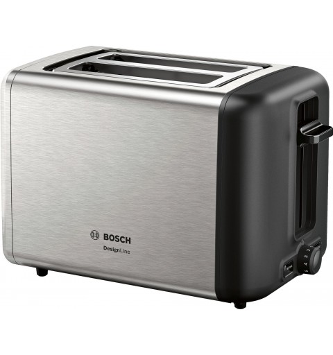 Bosch TAT3P420 Toaster 2 Scheibe(n) 970 W Schwarz, Edelstahl