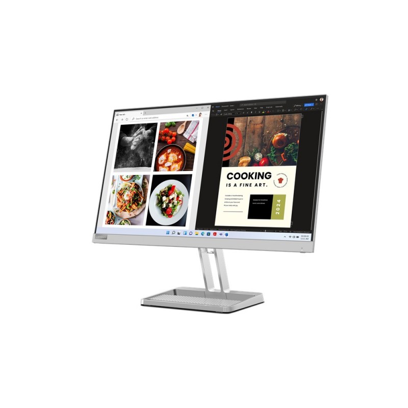 Lenovo L24i-40 écran plat de PC 60,5 cm (23.8") 1920 x 1080 pixels Full HD LCD Gris