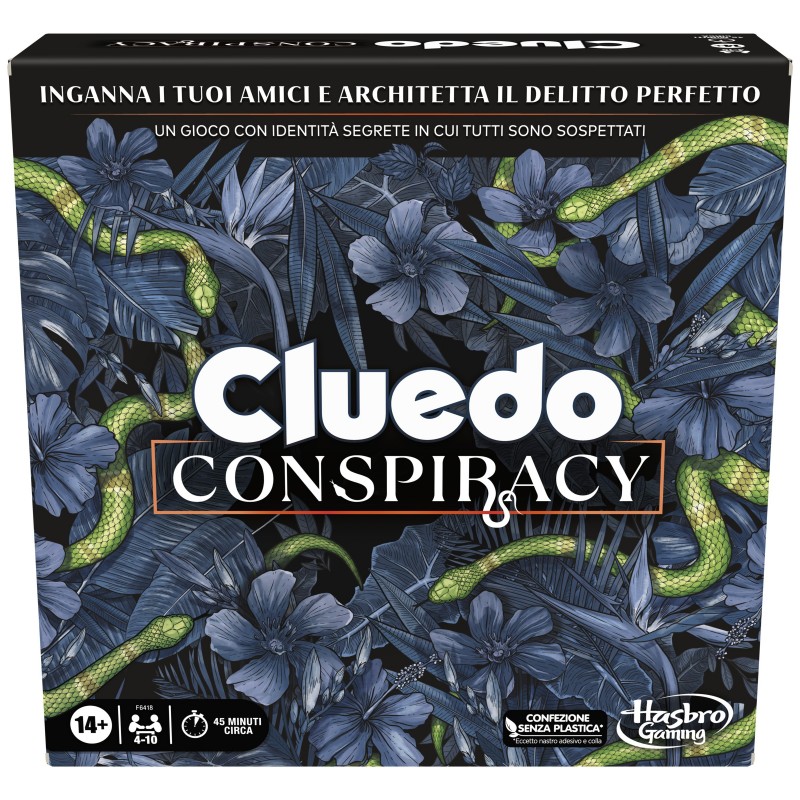 Cluedo Conspiracy, gioco da tavolo per adulti e ragazzi, dai 14 anni in su,  gioco di strategia con identità segrete, per 4-10