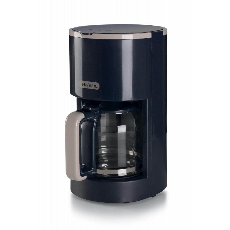 Ariete 1394 Drip Coffee Machine, Macchina per caffè americano, Capacità 12 tazze, Finestra livello acqua, Indicatore luminoso