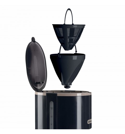 Ariete 1394 Drip Coffee Machine, Macchina per caffè americano, Capacità 12 tazze, Finestra livello acqua, Indicatore luminoso