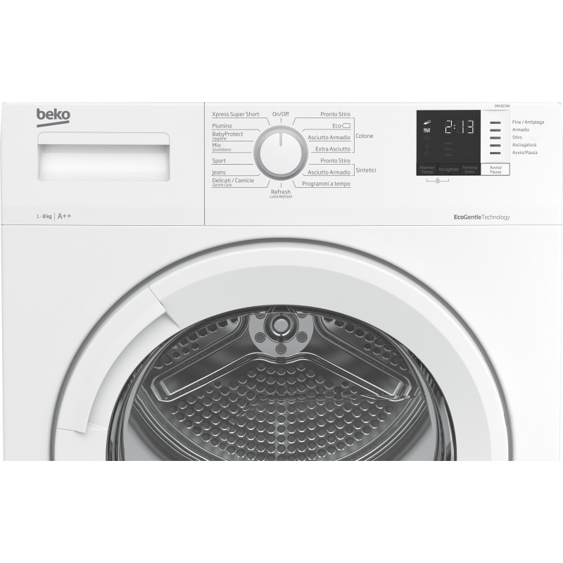 Beko DRX823W asciugatrice Libera installazione Caricamento frontale 8 kg A++ Bianco