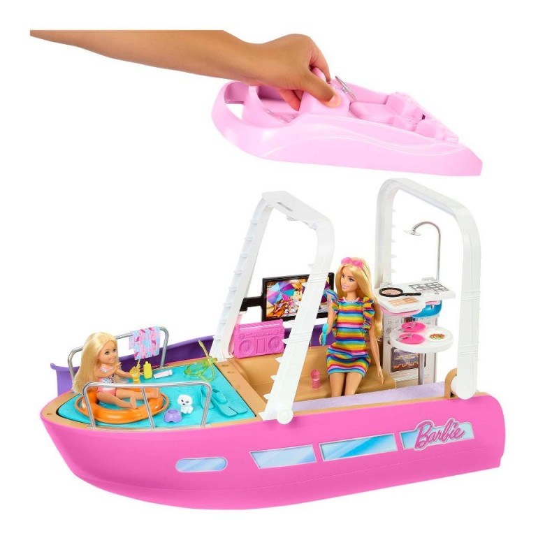 Playset Mattel HJV37 BARBIE Barca dei Sogni con scivolo