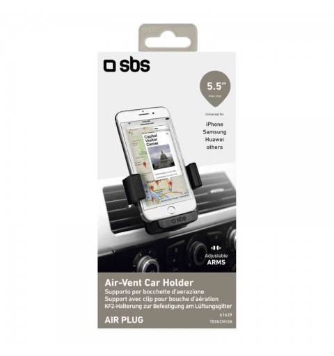 SBS Supporto universale da auto per smartphone fino a 5,5"