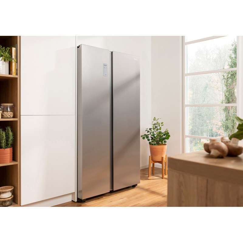 Hisense RS711N4ACE side-by-side refrigerator Built-in Freestanding 550 L E Stainless steel