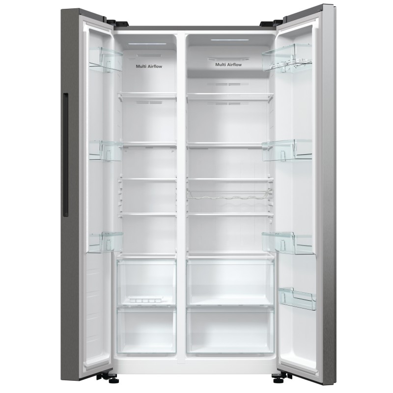 Hisense RS711N4ACE side-by-side refrigerator Built-in Freestanding 550 L E Stainless steel
