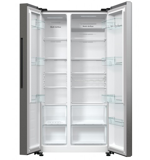 Hisense RS711N4ACE side-by-side refrigerator Built-in Freestanding 550 L E Stainless steel