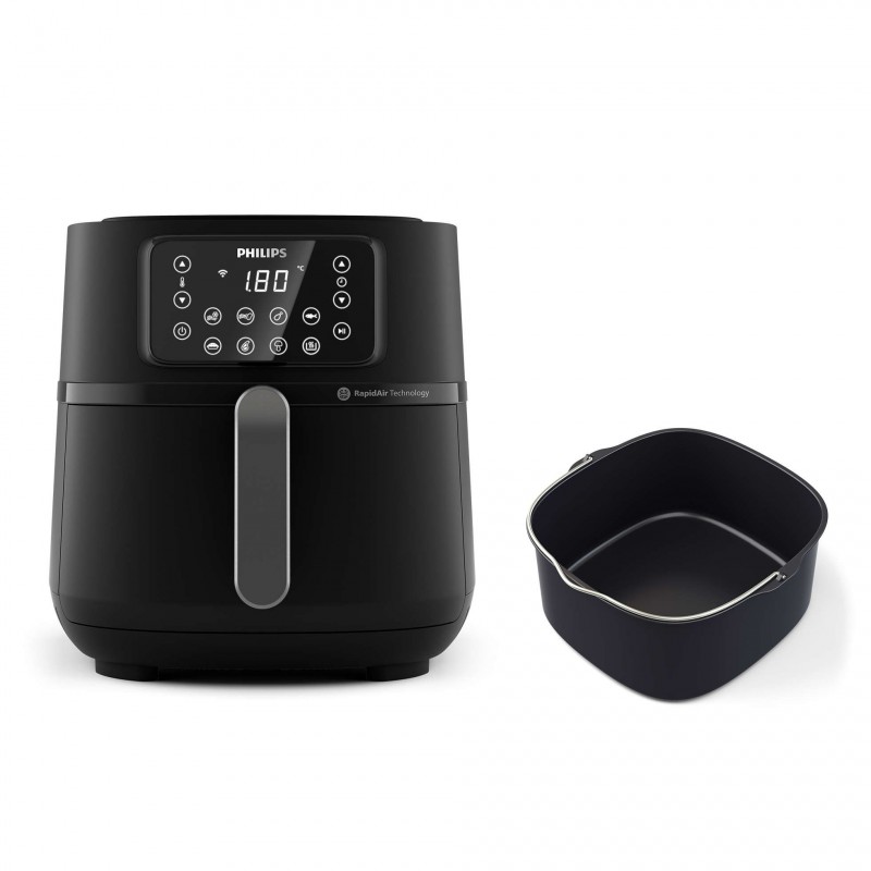 Philips AirFryer XXL série 5000, friteuse, 16 en 1 avec contrôle par  application, 1,4 kg, noir (HD9285/90) - Cdiscount Electroménager