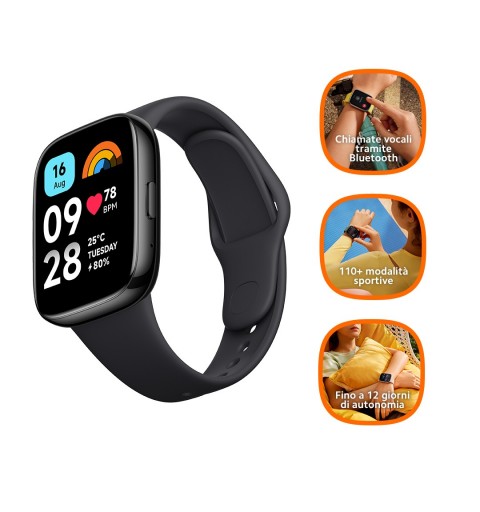 Xiaomi Redmi Watch 3 Active 4,65 cm (1.83") LED 47 mm Digital 240 x 280 Pixel Touchscreen Schwarz