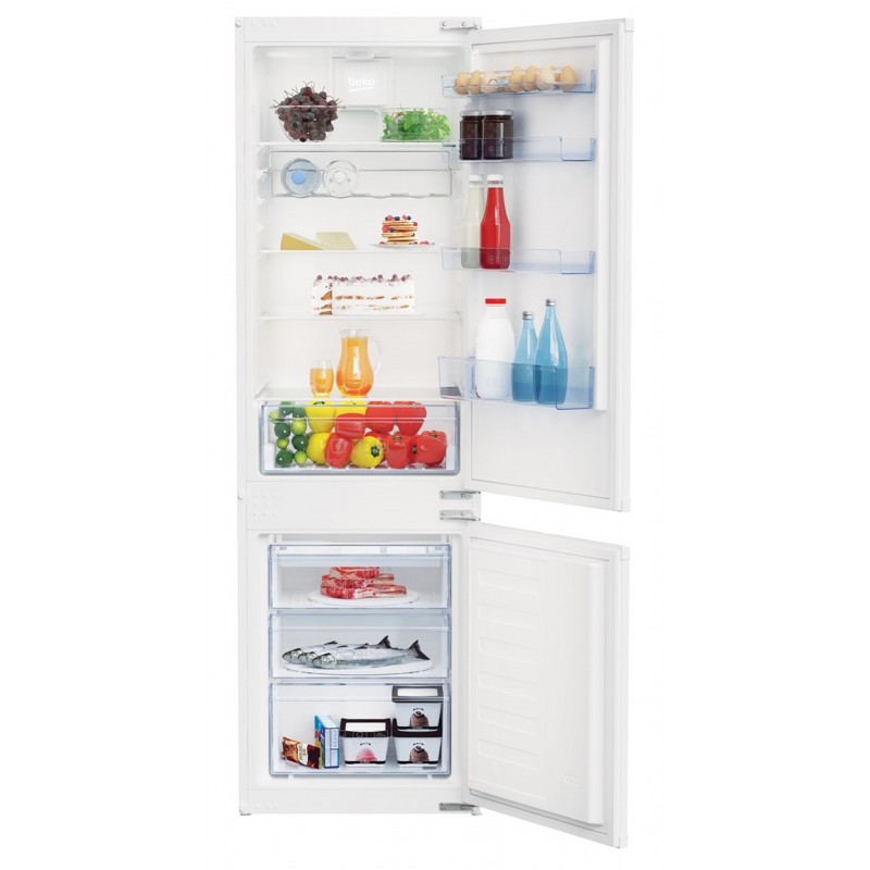 Beko BCSA285K3SN frigorifero con congelatore Da incasso 271 L F Bianco