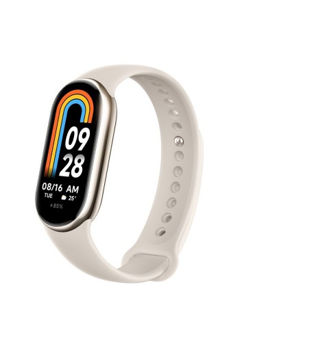 Xiaomi Smart Band 8 AMOLED Tracciatore di attività a clip da polso 4,11 cm (1.62") Champagne, Oro