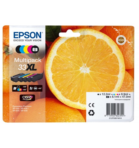 Epson Oranges Multipack 5-colours 33XL Claria Premium Ink