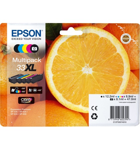 Epson Oranges Multipack 5-colours 33XL Claria Premium Ink