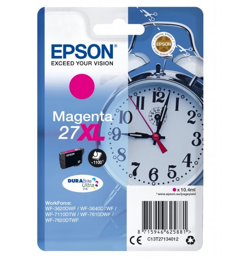 Epson Alarm clock Cartuccia Sveglia Magenta Inchiostri DURABrite Ultra 27XL