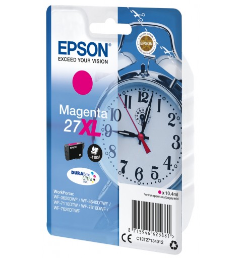 Epson Alarm clock Singlepack Magenta 27XL DURABrite Ultra Ink