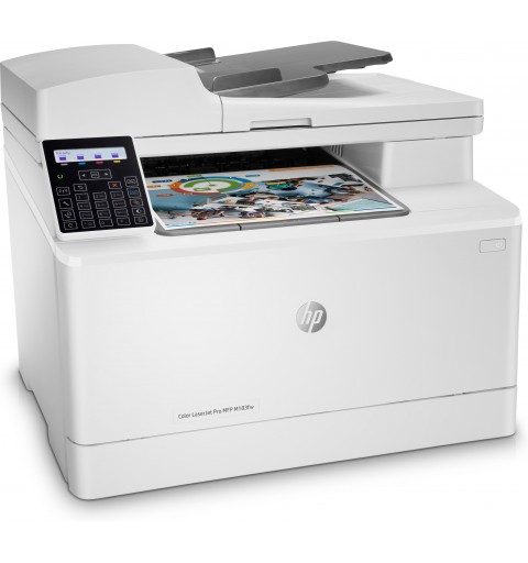 HP Color LaserJet Pro MFP M183fw, Print, Copy, Scan, Fax, 35-sheet ADF Energy Efficient Strong Security Dualband Wi-Fi