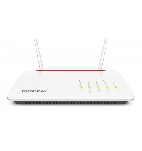 FRITZ!Box Box 6890 LTE router inalámbrico Gigabit Ethernet Doble banda (2,4 GHz 5 GHz) 4G Rojo, Blanco