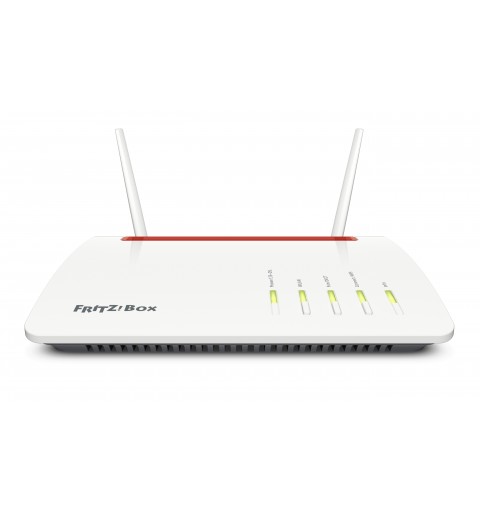 FRITZ!Box Box 6890 LTE WLAN-Router Gigabit Ethernet Dual-Band (2,4 GHz 5 GHz) 4G Rot, Weiß