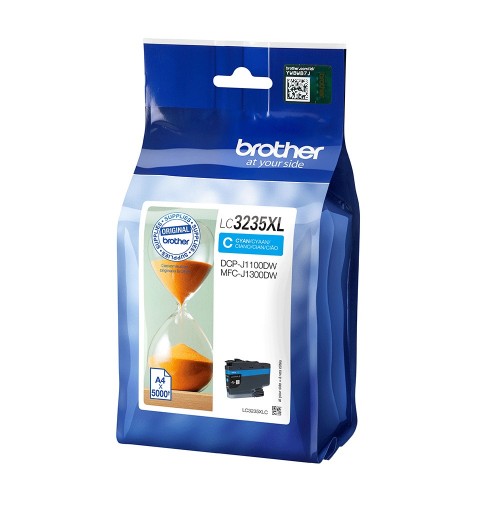 Brother LC-3235XLC cartucho de tinta 1 pieza(s) Original Alto rendimiento (XL) Cian