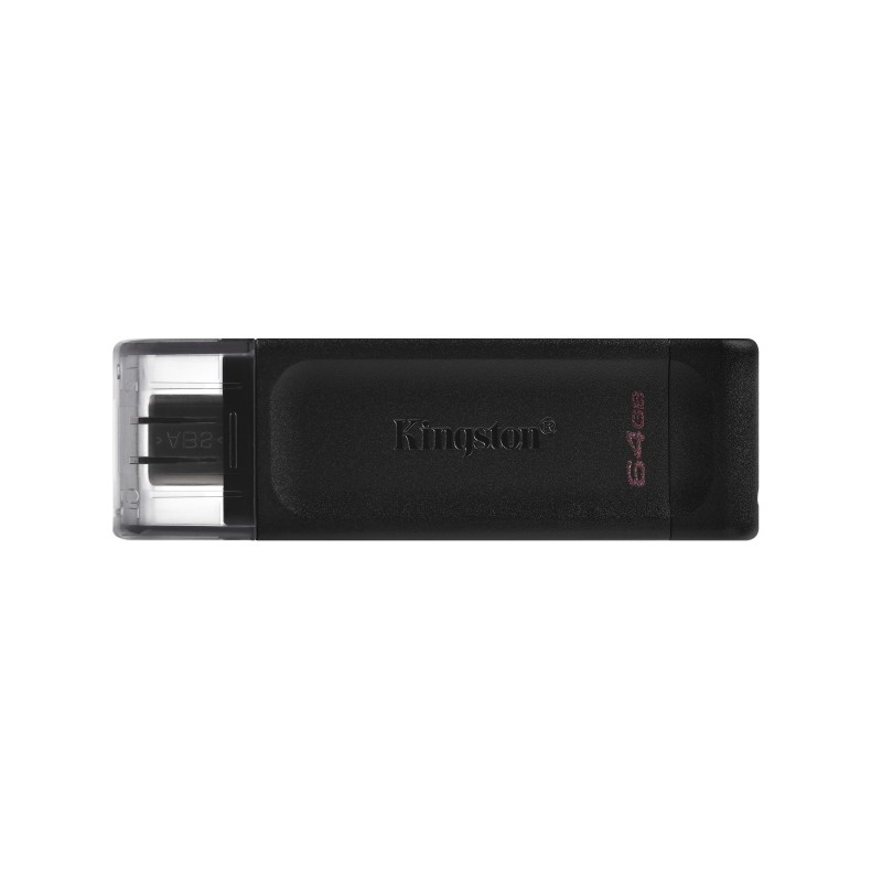 Kingston Technology DataTraveler 70 unidad flash USB 64 GB USB Tipo C 3.2 Gen 1 (3.1 Gen 1) Negro