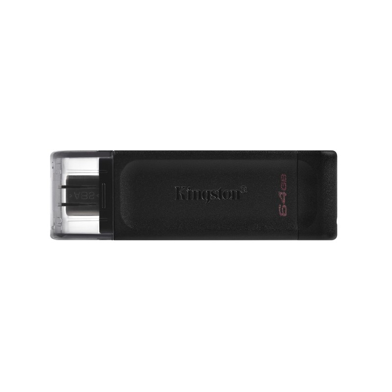 Kingston Technology DataTraveler 70 USB-Stick 64 GB USB Typ-C 3.2 Gen 1 (3.1 Gen 1) Schwarz