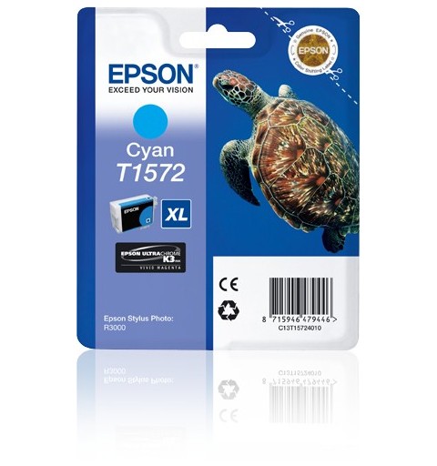Epson Turtle Cartucho T1572 cian