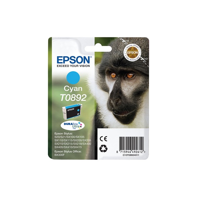 Epson Monkey Cartouche "Singe" - Encre DURABrite Ultra C