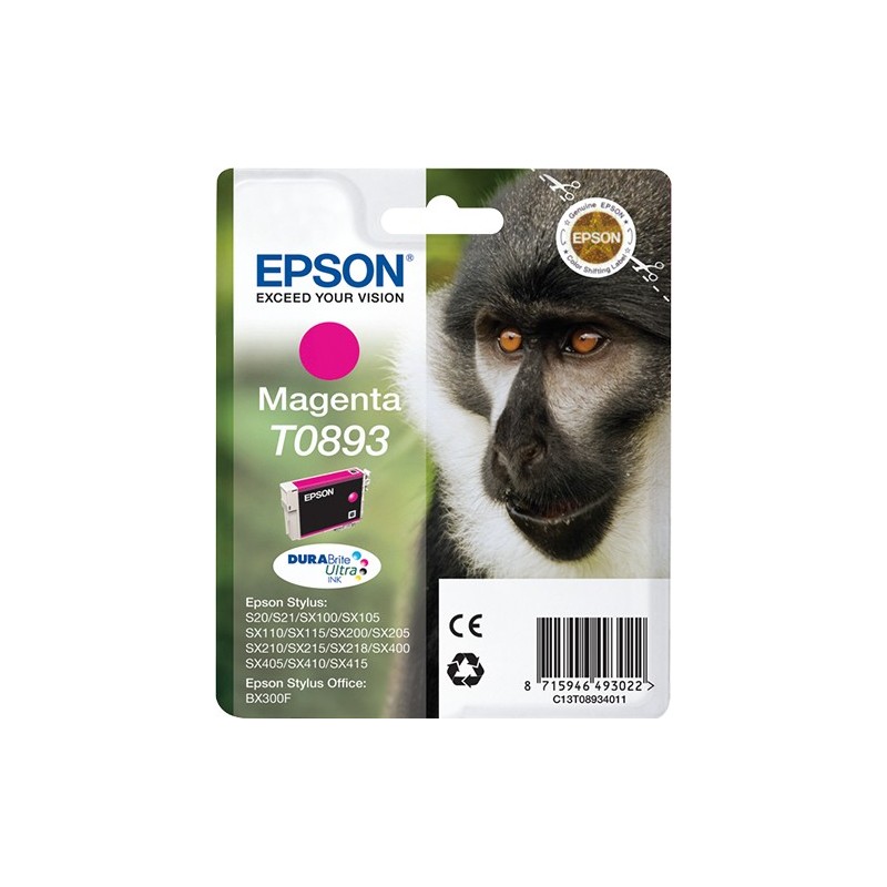 Epson Monkey Cartouche "Singe" - Encre DURABrite Ultra M