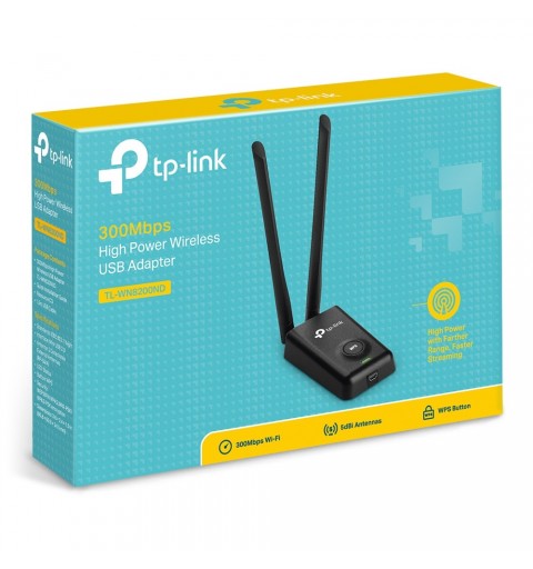 TP-Link TL-WN8200ND scheda di rete e adattatore WLAN 300 Mbit s