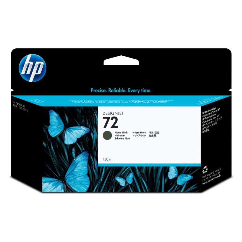 HP Cartuccia inchiostro nero opaco 72, 130 ml