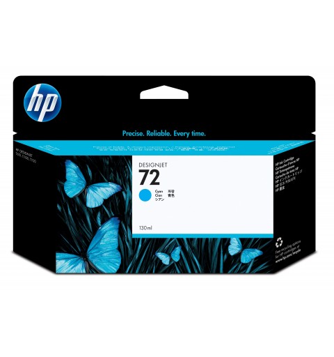 HP 72 130-ml Cyan DesignJet Ink Cartridge