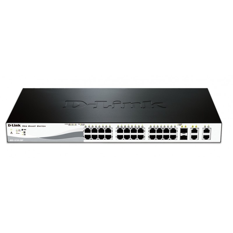 D-Link DES-1210-28P commutateur réseau Géré L2 Connexion Ethernet, supportant l'alimentation via ce port (PoE)