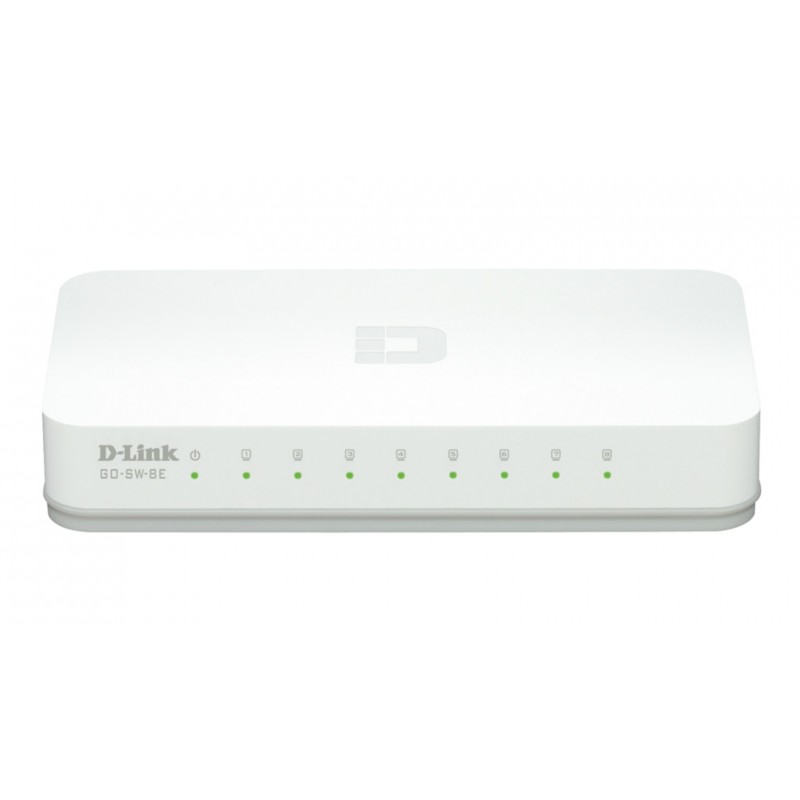 D-Link GO-SW-8E E commutateur réseau Non-géré Fast Ethernet (10 100) Blanc