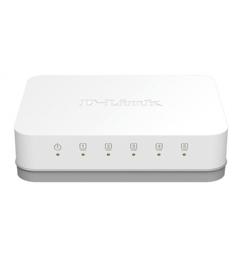 D-Link GO-SW-5G Non gestito Gigabit Ethernet (10 100 1000) Bianco