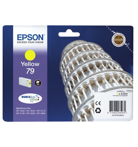 Epson Tower of Pisa Singlepack Yellow 79 DURABrite Ultra Ink
