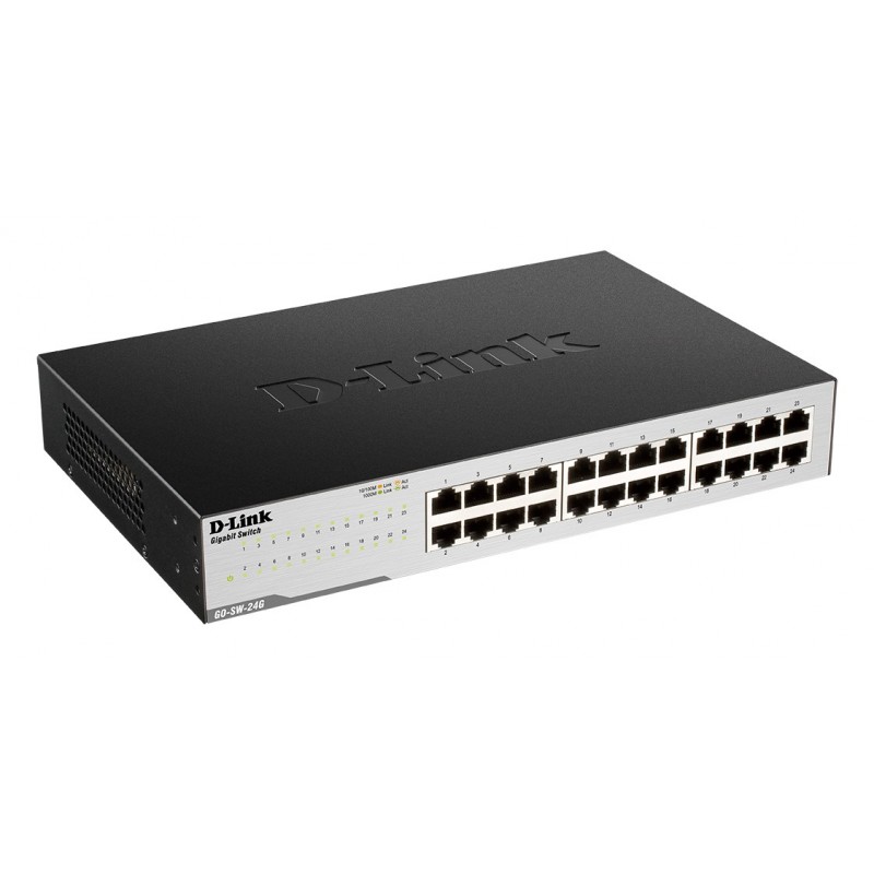 D-Link GO-SW-24G Non gestito L2 Gigabit Ethernet (10 100 1000) 1U Nero