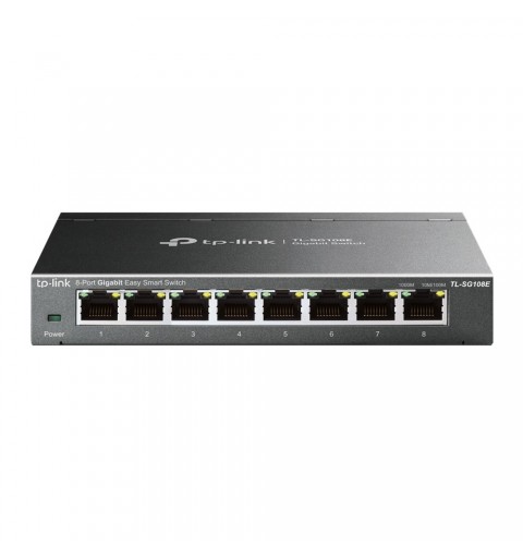 TP-Link TL-SG108E Gestito L2 Gigabit Ethernet (10 100 1000) Nero