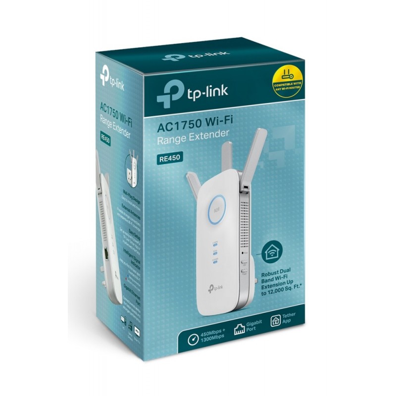 TP-Link RE450 Repetidor de red Blanco 10, 100, 1000 Mbit s